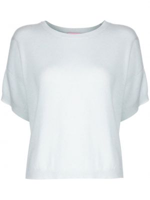 T-shirt i kashmir Crush Cashmere blå