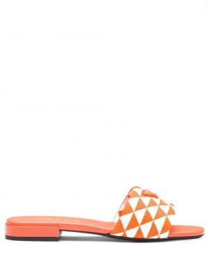 Pantofi cu imprimeu geometric Prada