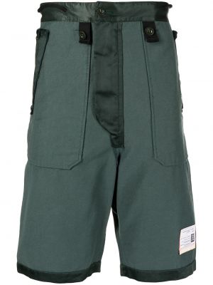 Bombažne bermuda kratke hlače Maison Mihara Yasuhiro zelena