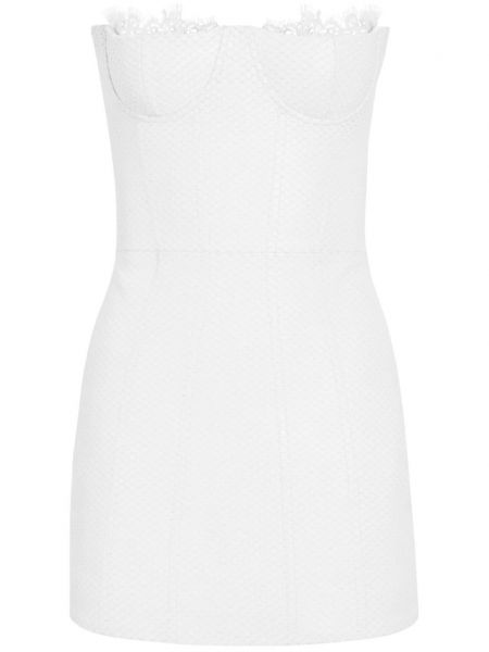 Δερμάτινη ίσιο φόρεμα Retrofete λευκό