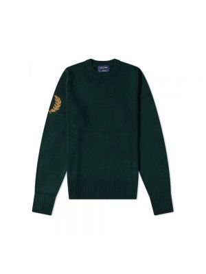 Zielony sweter Fred Perry