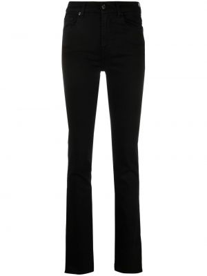 Skinny fit-jeans med hög midja 7 For All Mankind svart