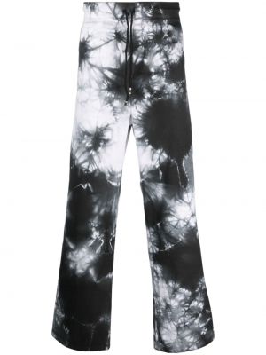 Tie-dye hlače s potiskom Laneus