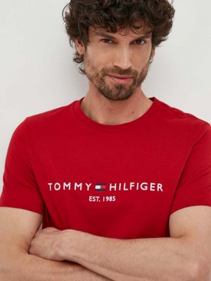 Koszulka Tommy Hilfiger czerwona