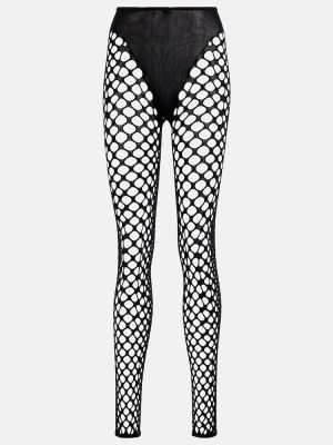 Hálós leggings Jean Paul Gaultier fekete