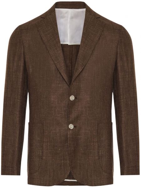 Klassisk blazer Barba brun