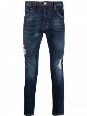 Slim fit naarmuilla slim fit-farkut Philipp Plein sininen