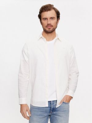 Дънкова риза Pepe Jeans бяло