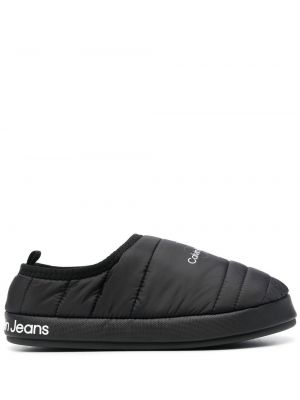 Slip-on домашни пантофи Calvin Klein Jeans черно