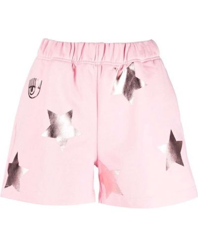 Stjernemønster shorts Chiara Ferragni rosa