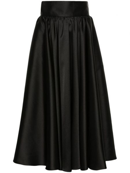 Πλισέ maxi φούστα Blanca Vita μαύρο