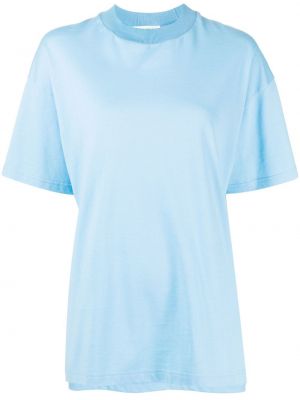 Koszulka bawełniane z krótkim rękawem Enfold - niebieski