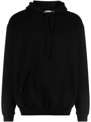 Jersey hoodie aus baumwoll Auralee schwarz