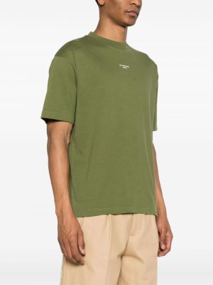 Kokvilnas t-krekls ar apdruku Drôle De Monsieur zaļš