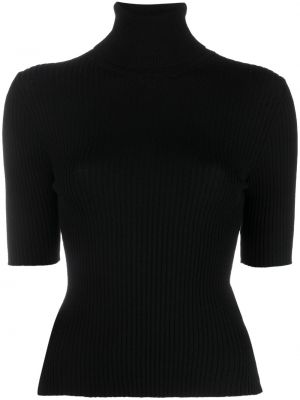 Woll top Semicouture schwarz