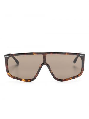 Okulary przeciwsłoneczne oversize Isabel Marant Eyewear brązowe