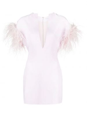 Коктейлна рокля с пера 16arlington розово
