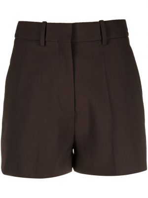 Pantalones cortos de cintura alta Valentino marrón