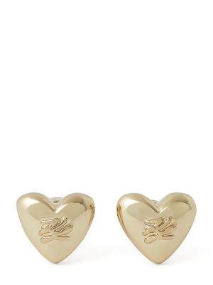 Σκουλαρίκια με καρφιά με μοτίβο καρδιά Karl Lagerfeld χρυσό
