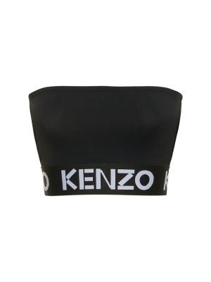Top de tela jersey Kenzo Paris negro