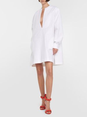 Mini robe en coton Alaïa blanc
