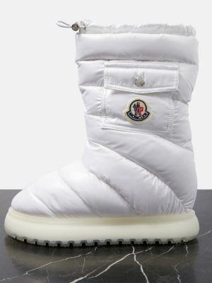 Péřové sněžné boty Moncler bílé
