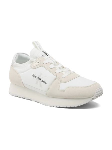 Zapatillas de cuero Calvin Klein blanco