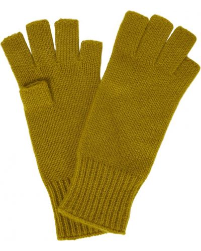 Kašmírové rukavice Khaite zelené