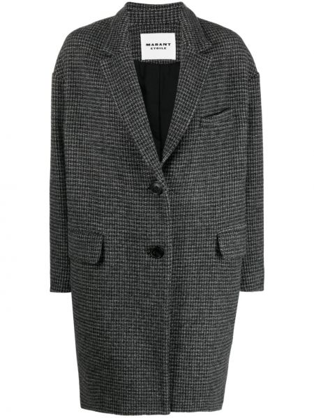 Cappotto di lana Marant étoile grigio