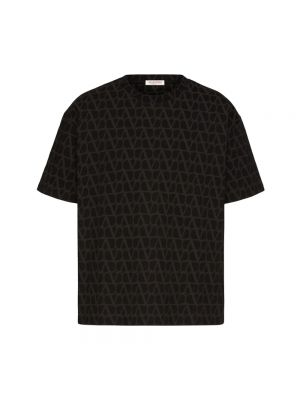 Koszulka bawełniana Valentino Garavani czarna