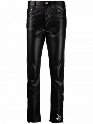 Pantalones con bordado Ermanno Scervino negro