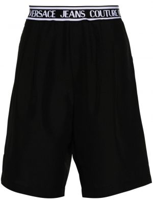 Kratke traper hlače Versace Jeans Couture crna