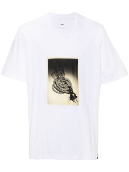 T-shirt aus baumwoll mit print Oamc weiß