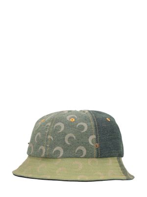 Bavlněný klobouk Marine Serre zelený