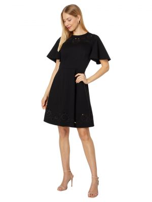 Платье с вышивкой Kate Spade New York черное