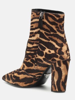 Ankle boots mit print mit leopardenmuster Prada braun