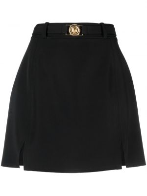 Žakárová priliehavá sukňa Just Cavalli čierna