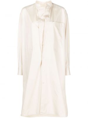 Rochie tip cămașă din bumbac Lemaire alb