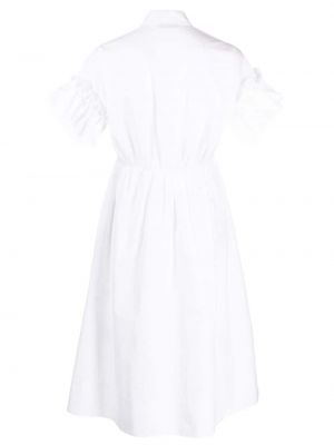 Sukienka midi bawełniana z falbankami Dice Kayek biała