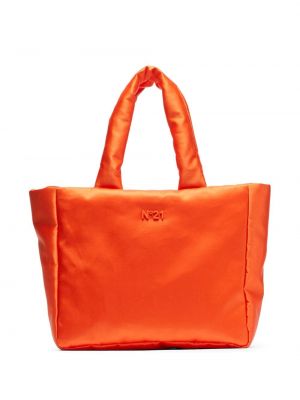 Σατέν τσάντα shopper Nº21 πορτοκαλί