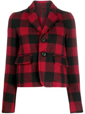 Chaqueta con botones a cuadros Dsquared2 rojo