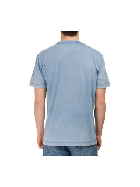 Camisa de algodón Roberto Collina azul