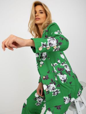 Ukrojena obleka Fashionhunters zelena