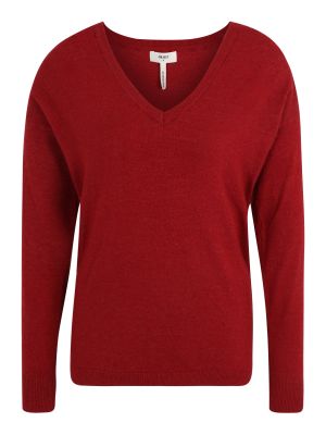 Пуловер Object Tall червено