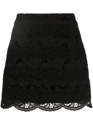 Čipkovaná sukňa Goen.j čierna