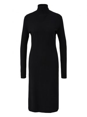 Плетена плетена рокля S.oliver черно