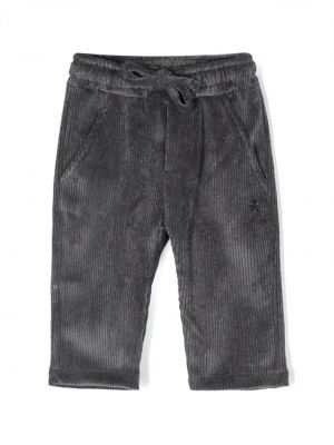 Pantaloni chino di velluto a coste Le Bebé Enfant grigio