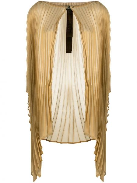 Schal mit geknöpfter mit plisseefalten Giorgio Armani gold