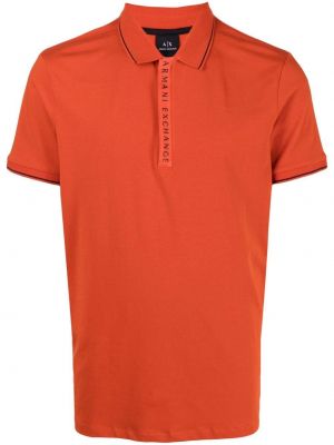 Poloskjorte Armani Exchange oransje