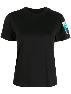 Camiseta con estampado Emporio Armani negro